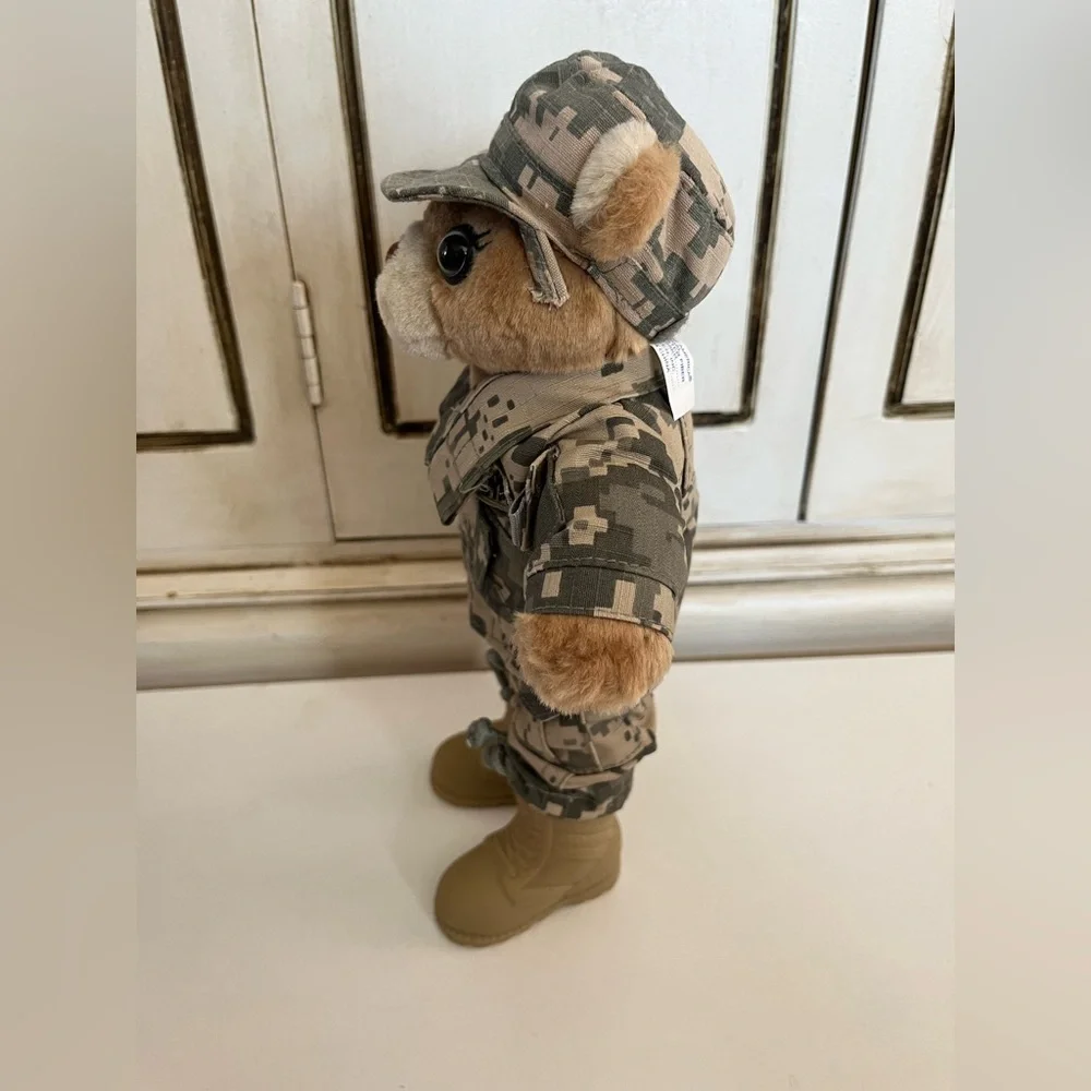 Vintage Bear Forces of America US Army Plush - Teddy Bear Camo Fatigues Female